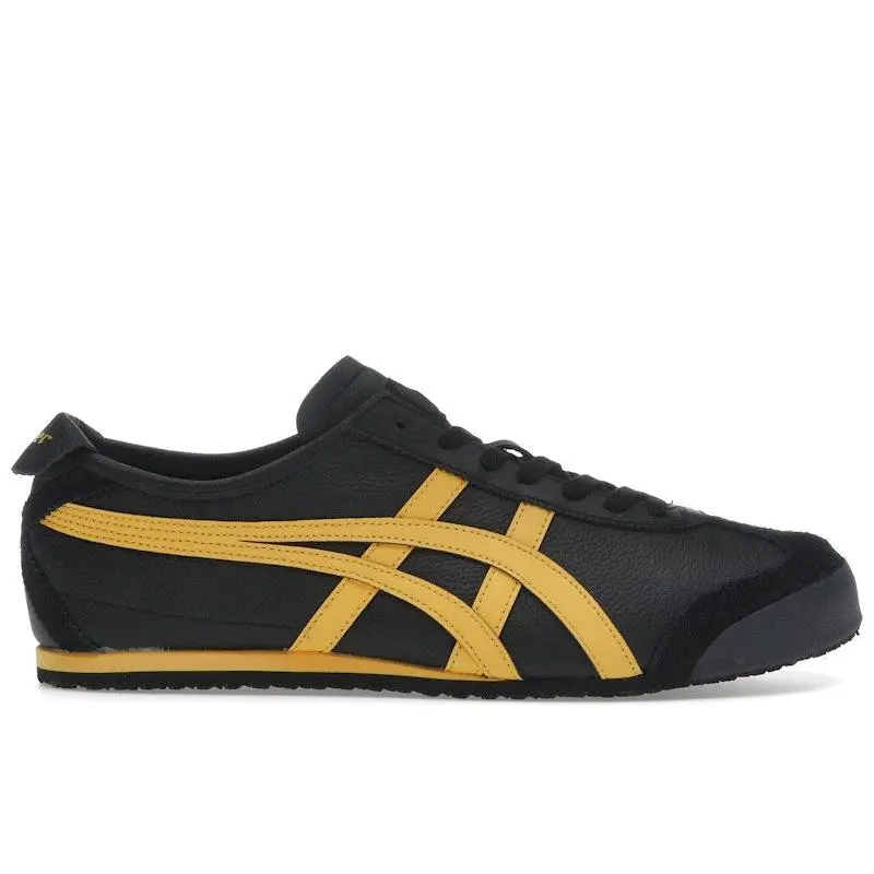 ASICS Men's Onitsuka Tiger Mexico 66 Black Yellow Running Shoes, from StockX