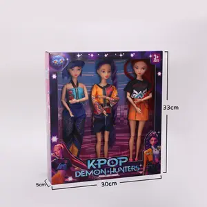 Cute K-Pop Hunter Girl Doll Collection – 11.5-Inch Fashion Dolls for Room Decor & Fan Collections