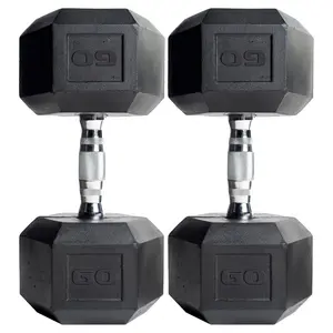 (2 pack) CAP Barbell, 60lb Coated Hex Dumbbell, Single (2 pack) CAP Barbell, 60lb Coated Hex Dumbbell, Single