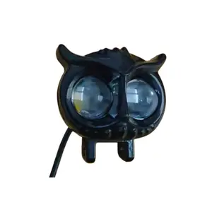 Super Bright LED Motorcycle Scooter Driving Lights, Dual High Low Beam Projector Lens Headlight, Universal External Auxiliary Spot Lights for Motorbike Electric Vehicle, High Power Modified Fog Light Waterproof Additional Headlamp Replacement