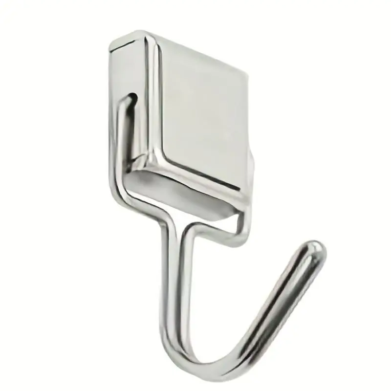 5 Pack Magnetic Hooks, 14lbs Super Strong Magnets With Hooks For Hanging, Cruise, Fridge, Refrigerator-silvery, U Shaped Hook, Garage Hooks
