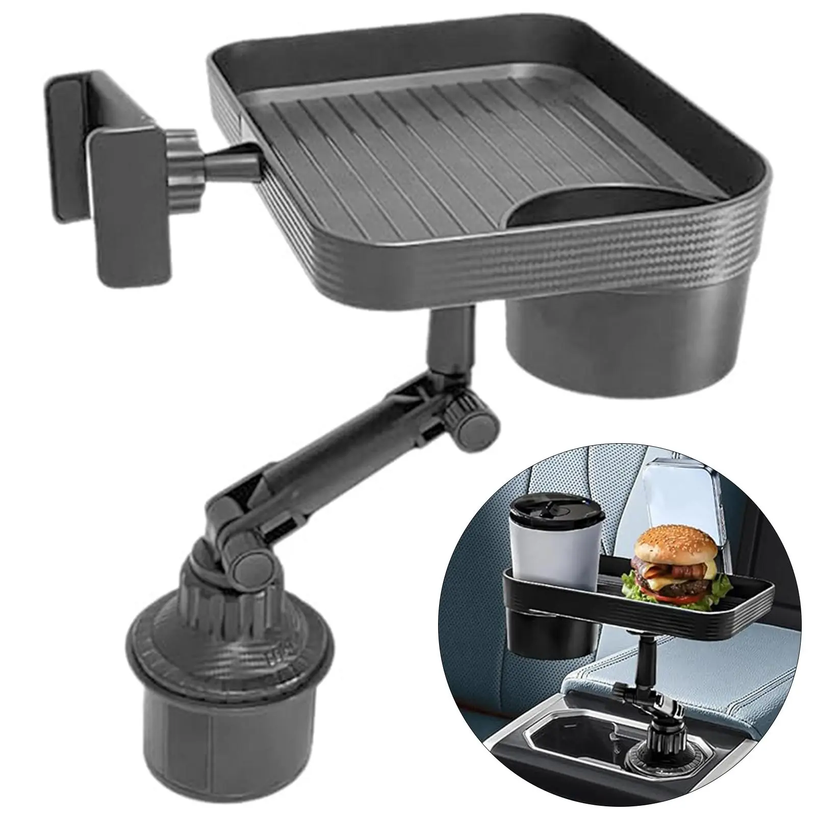 Car Storage Rack Tray Holder, Cup Holder Console, Beverage Stand for Rear Bar, TV Dining Table, Passenger Seat Accessory, Car Interior Storage, Car Storage Organizer, Car Caddy, Backseat Storage, Car Organizers