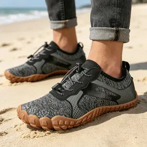 Unisex Quick Dry Water Shoes, Non Slip Barefoot Aqua Shoes with Drainage Holes, Lightweight Breathable Anti Wear Swim Shoes for Outdoor Beach River Hiking Fishing Kayaking Surfing Walking Water Sports Casual Footwear