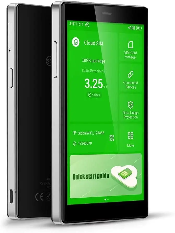 GlocalMe G4 Pro 4G LTE Mobile Hotspot with Global 1GB Data