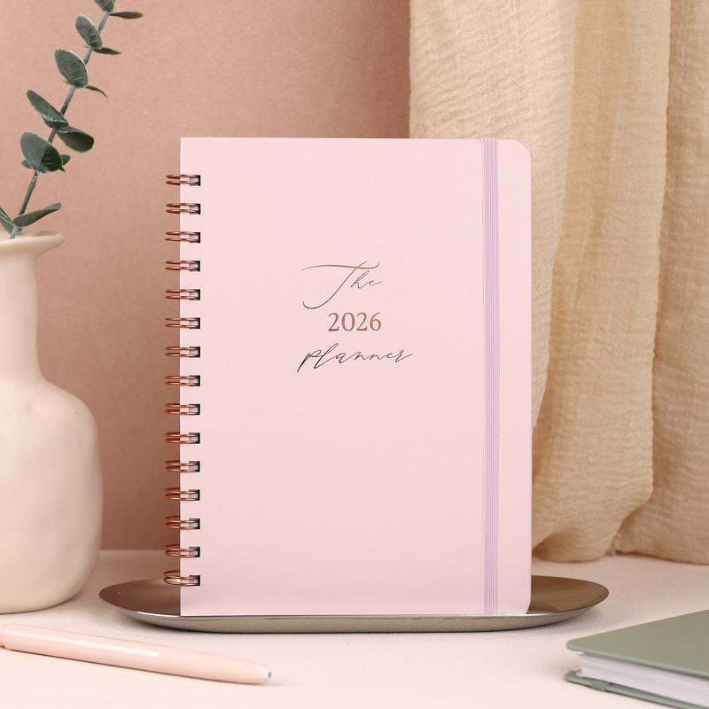 2026 Planner - Weekly and Monthly Planner Spiral Bound, Jan 2026 - Dec 2026, Hardcover Planning Agenda book with Tabs, Inner Pocket, Aesthetic, Academic, Planner Notebook, Perfect for Office Home School Supplies