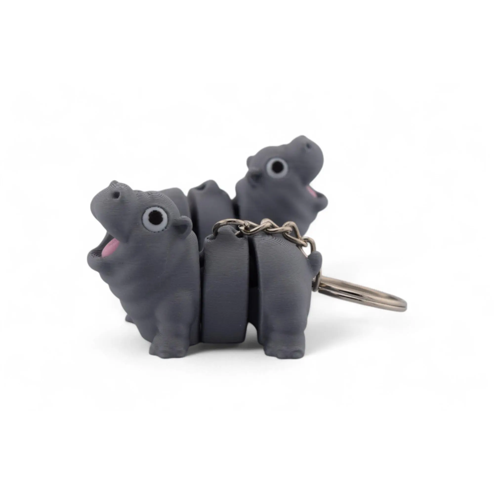 Baby Moo Deng Pygmy Hippo - 3D Printed Baby Hippo Fidget Toy