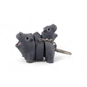 Baby Moo Deng Pygmy Hippo - 3D Printed Baby Hippo Fidget Toy
