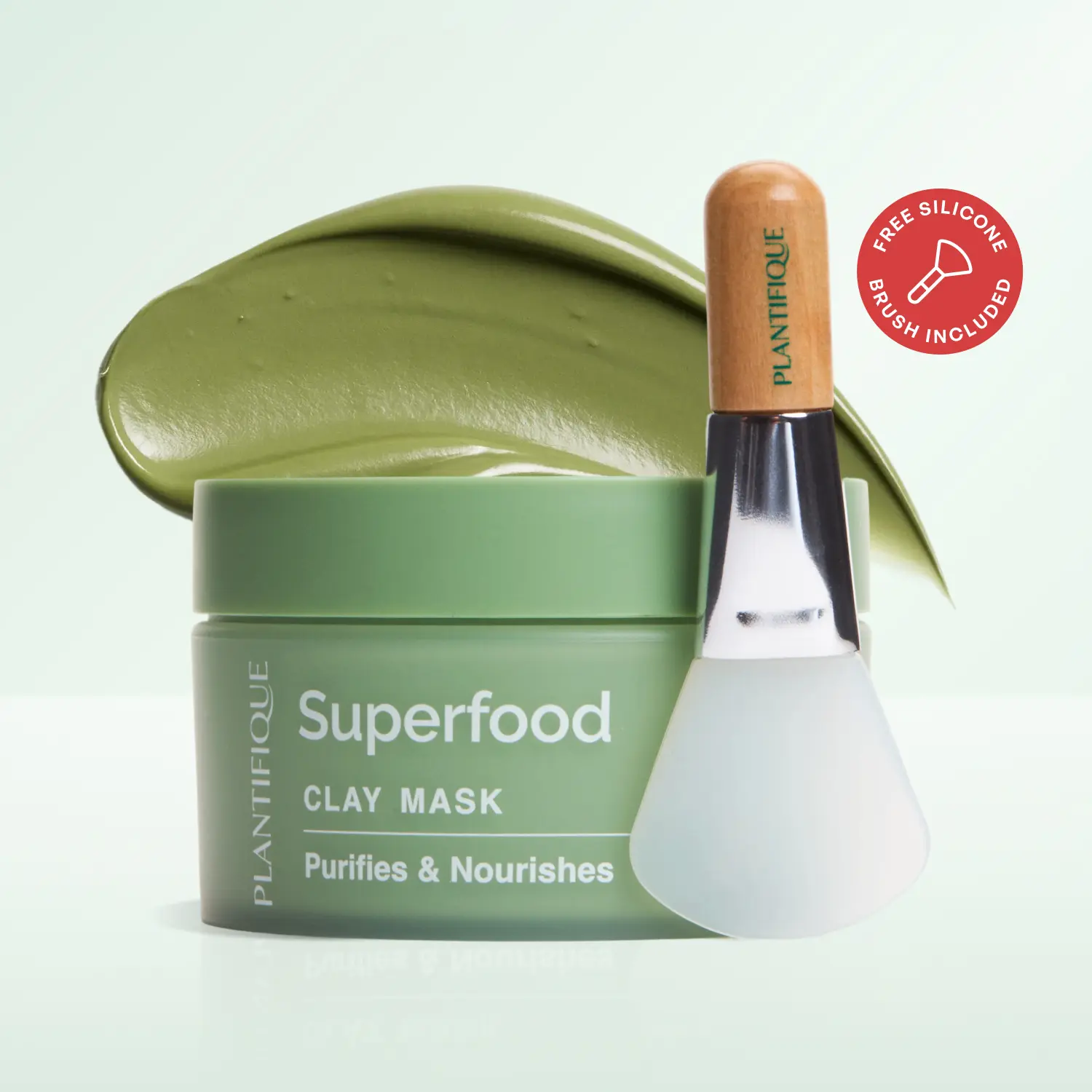 [PLANTIFIQUE Official Shop] Clay Mask for Acne & Pores – Korean Detox Mud Mask for Blackheads & Oily Skin Acne Safe Masks Brightening Clay Mask Aloe Skin Repair