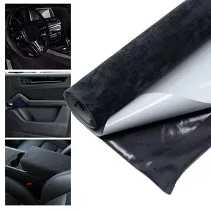 20x30cm 50x150cm Suede Fabric Self-adhesive Adhesive Cloth for Car Interior Modification Door Panel Workbench DIY Supply
