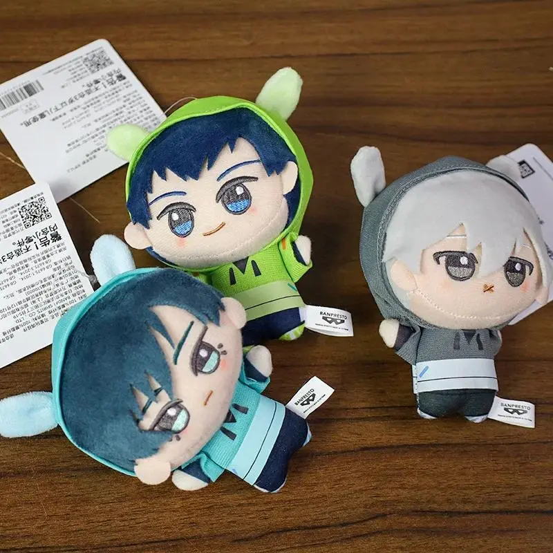 10cm Doll Blue Lock Peluches Bunny Ears Plush Toy Seishiro Nagi Isagi Yoichi Chigiri Anime Fluffy Maumet Toy Backpack Keychain