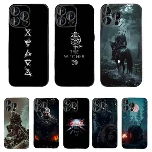 Game The R-Witcher Phone Cases For iPhone 17 Promax Pro Air 16 Plus 15 14 13 12 11 Black TPU Shell Shockproof Protective Cover Perfect Christmas Halloween Birthday Gift