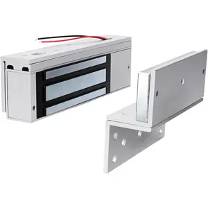 Electric  Door Lock with Z and L Bracket Outdoor  500KG 1200lb Holding Force Electromagnet Lock 12V DC Fail Safe NC Mode for Access Control System