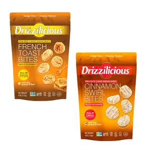 Mini Rice Cakes Duo Pack – French Toast & Cinnamon Swirl Flavors – Vegan, Gluten-Free, Allergen-Free Snacks – (1 of Each, 4 oz Bags)
