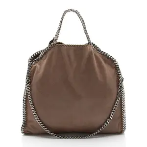 Pre-owned Stella McCartney Leather Tote Bags Shaggy Deer Falabella Fold Over Tote
