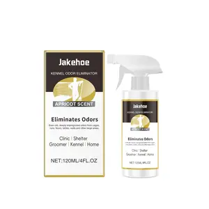 Jakehoe Concentrate Liquid Dog Kennel Odor Eliminator, Cleaning, Removal, Non-Enzyme Formula, Peg-40 Hydrogenated Castor Oil, Citrus Extracts, Almond Flavor, Fresh Original Scent Remover