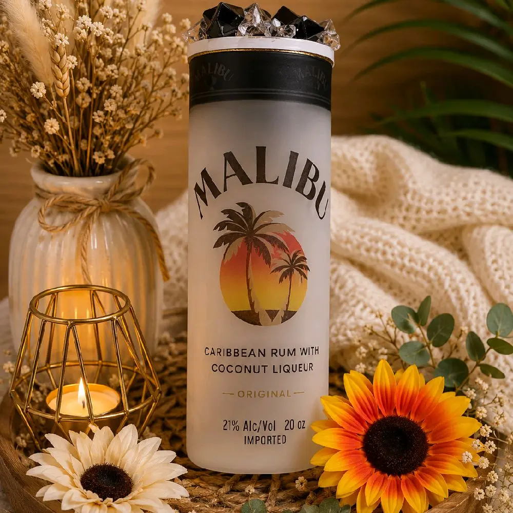 Malibu 20oz Reusable Insulated Water Bottle - Frosted Glass-Alternative Drinkware, Leak-Proof Lid, Portable Washable Durable Kitchenware for Cold Beverage Enthusiasts, Stylish Daily Hydration