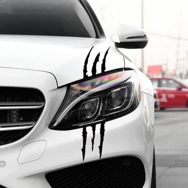 Car Stickers Reflective Monster Claw Scratch Marks Headlight Bumper Sticker Waterproof Decal