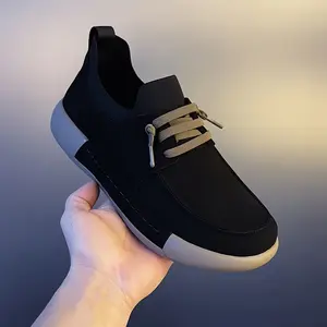 Men's Casual Slip-On Shoes - Breathable Durable Non-Slip Rubber Sole Suitable for Outdoor Activities