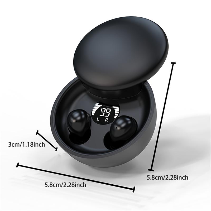 Sleep earbuds for insomniacs, small and discreet sleep headphones, suitable for those with small ear canals, features noise cancellation for calls, ideal for listening to music and playing games, compatible with iOS and Android systems.
