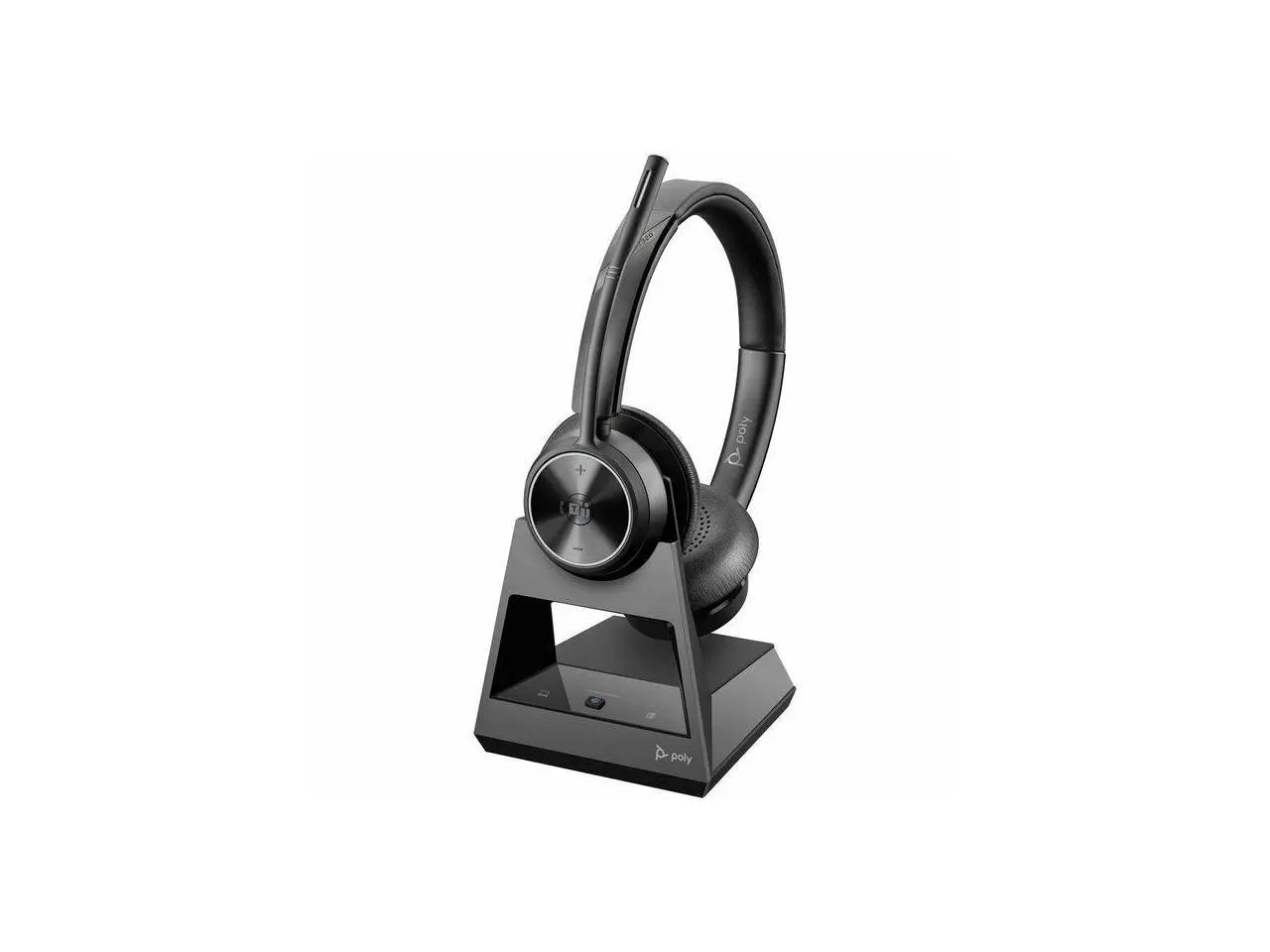 Poly Ultra-secure Wireless Dect Headset System - Microsoft Teams Certification - Stereo - Wireless - DECT 6.0 - 590 ft - 20 Hz - 20 kHz - Over-the-head - Binaural - Ear-cup - Noise Cancelling Micropho