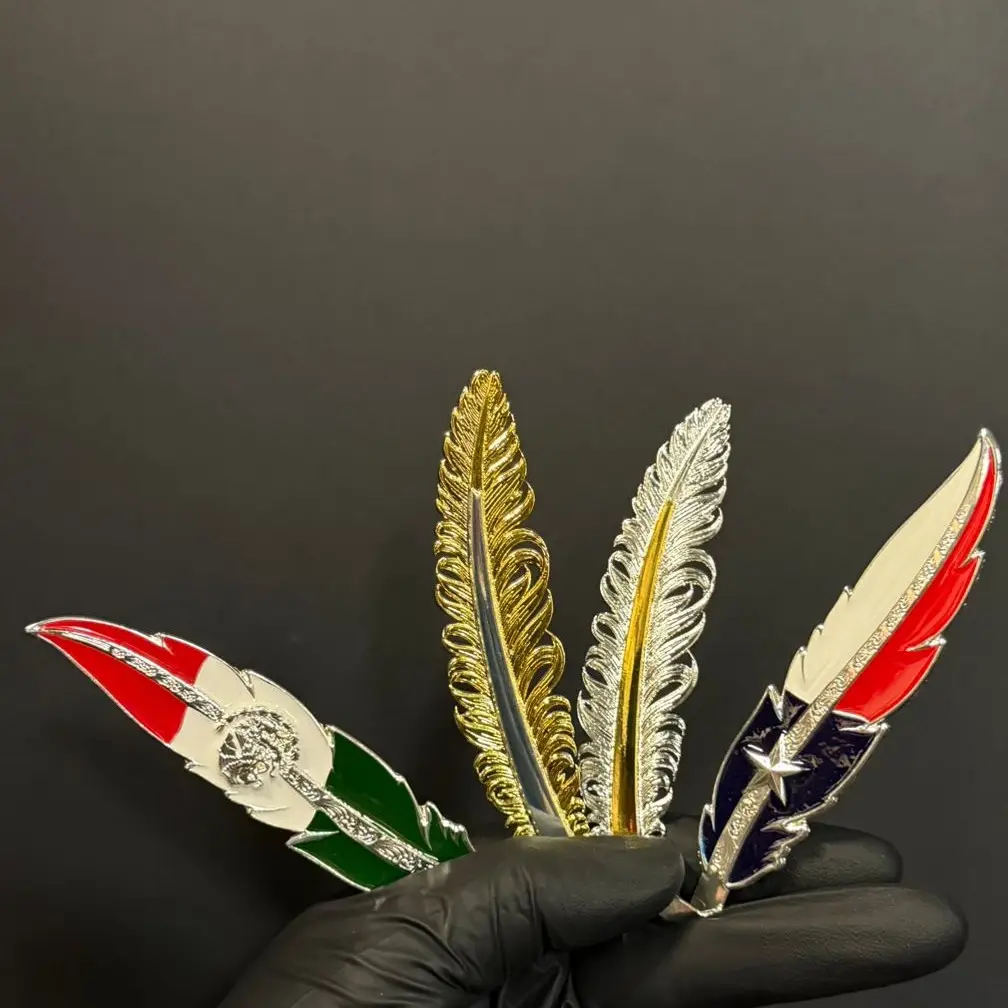 Pluma metálica plata MX US COBRE Karin for men’s western