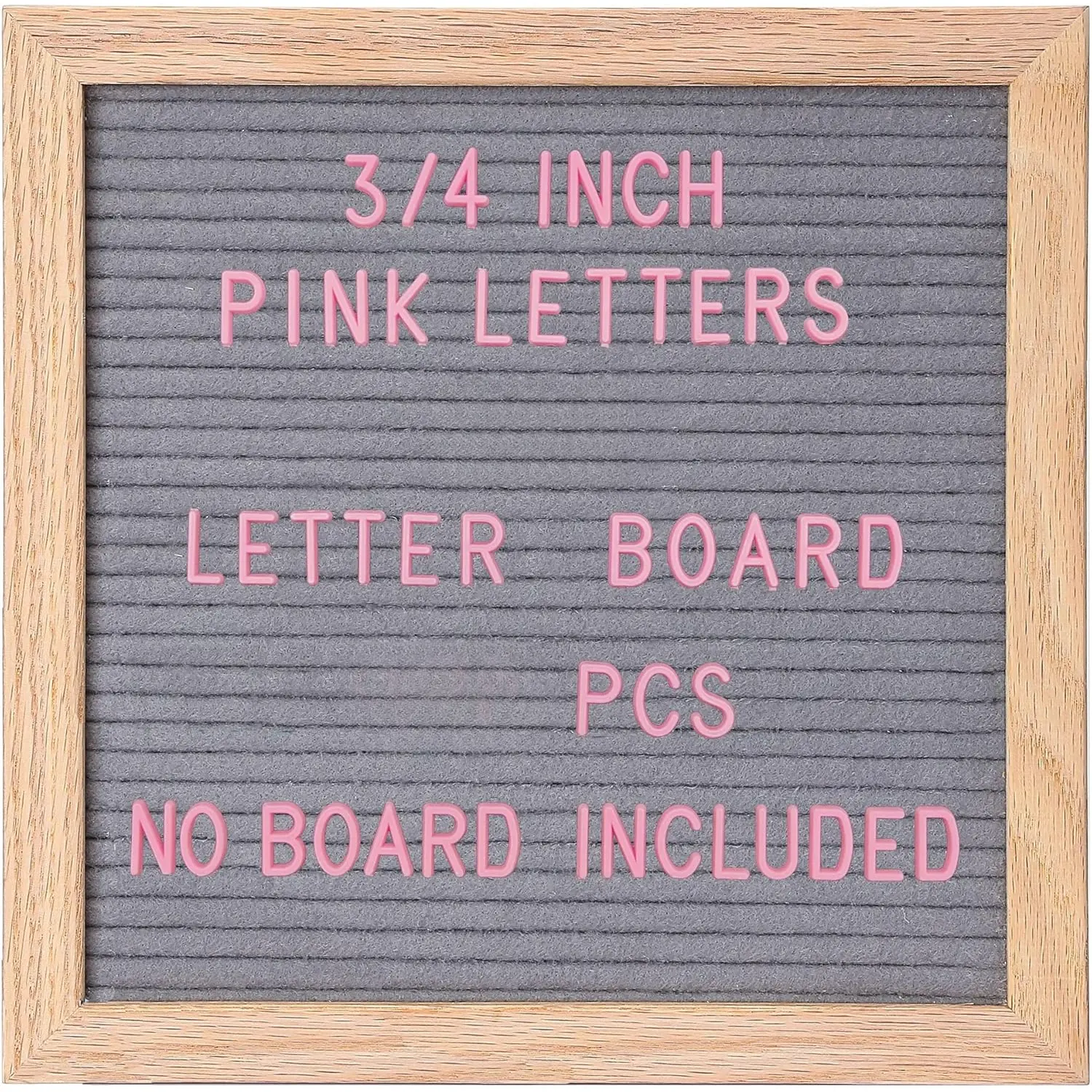 Felt Letter Board Letters Sets - Pre-cut 340 count 3/4 Inch(0.75")  Letters with Canvas Ba(No Board Included)