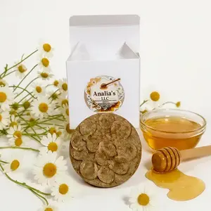 Analia's LLC Solid Shampoo – 90 g Chamomile Honey & Rice Bran Oil 100% Natural Gentle Cleansing for All Hair Types Free from Parabens Sulfates
