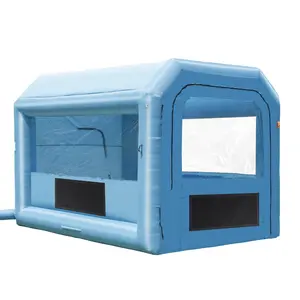 Inflatable Paint Booth, 13.1 x 9.8 x 9 ft, Portable Spray Booth With 750W Blower And Air Filter System, Indoor Dust-Free Car, Motorcycle, Bicycle, And Auto Parts Painting Enclosure For Professional Finishes
