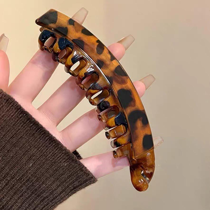 Popular banana hair clip, large size for thick hair, back-of-the-head clip, high ponytail claw clip, vertical clip that doesn't damage hair, twist clip