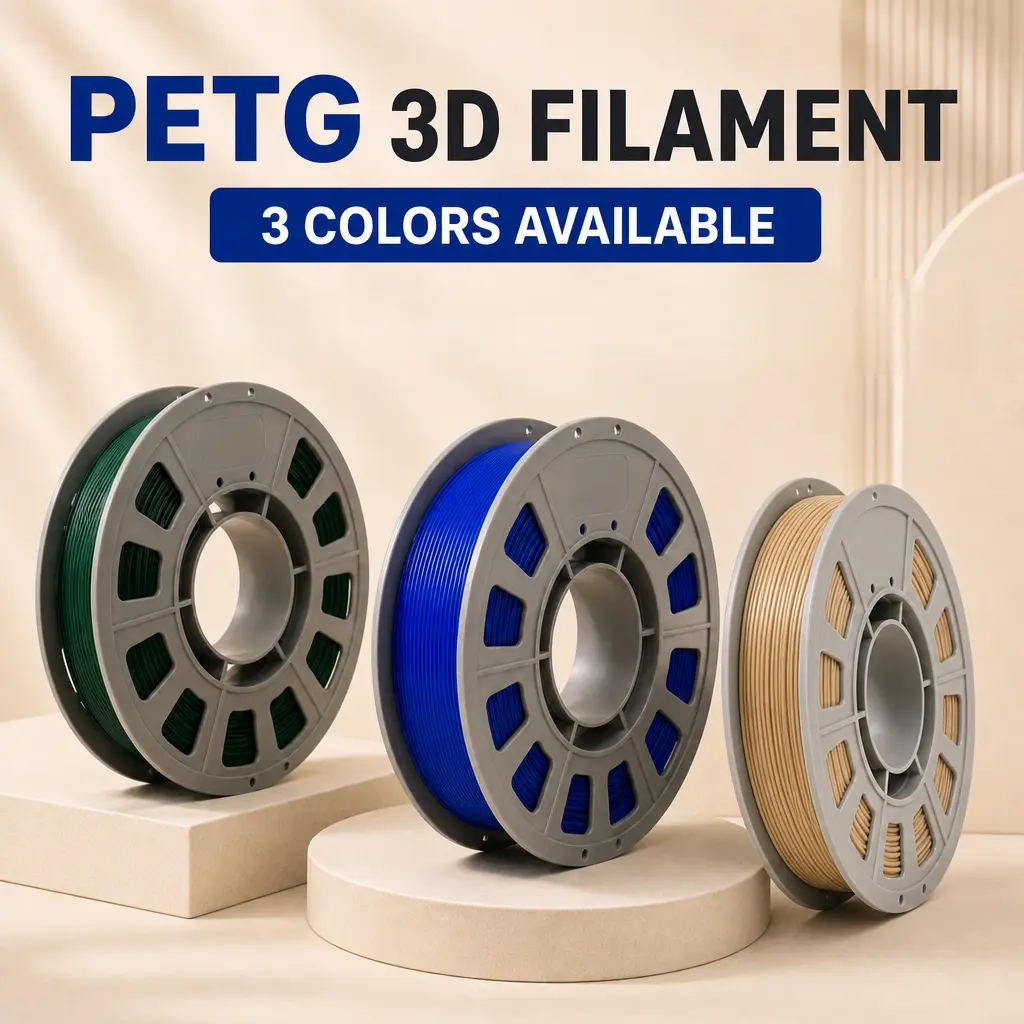 PETG 3D Printer Filament, 300g Mini Spool, 1.75mm High-Gloss Transparent - Stable Extrusion, Strong Layer Adhesion Filament 3D Printing Supplies for FDM Printers