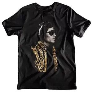 Michael Graphic Tee Pure Cotton Casual Streetwear Daily Outings Music Fans Unisex Men Women King Of Pop Lovers Halloween Christmas Gift