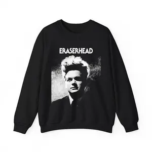 Vintage Eraserhead Movie Horror Thriller Men's Black T-Shirt Unisex Sweatshirt, Cotton Casual Menswear Top