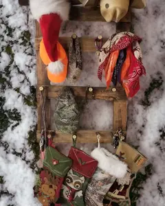 Western and Rodeo Cowboy Hat Rack 2H12B - Handcrafted Wooden Organizer with 12 Pegs for Caps | Rustic Western Hat Display | Space-Saving Home Decor | Made in USA - Hanging Hook