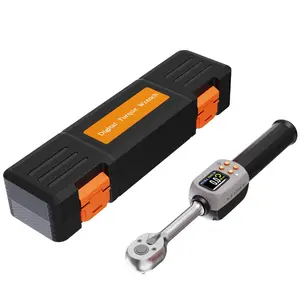 Precision digital ratchet torque wrench, 3/8 inch, 6.8-135 N·m, color LCD display, sound and light + progress bar + vibration motor prompt, suitable for car, bicycle, and motorcycle maintenance