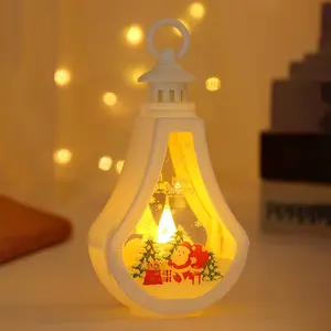 New 4 PCs Christmas Lantern Decoration Ambience Light Pendant Fit Christmas Party Supplies Night Light LED Lantern Decoration 2024 Exquisite Life