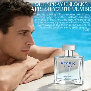 1 Pack Men's Perfume | 100ML / 3.38 FL OZ | Aromatic Citrus Scent | Lemon & Rosemary & Pineapple Opening, Jasmine & Oakmoss Heart, Musk & Cedar & Sandalwood Finish | Fresh & Spicy, Long-Lasting, Birthday Gift for Him