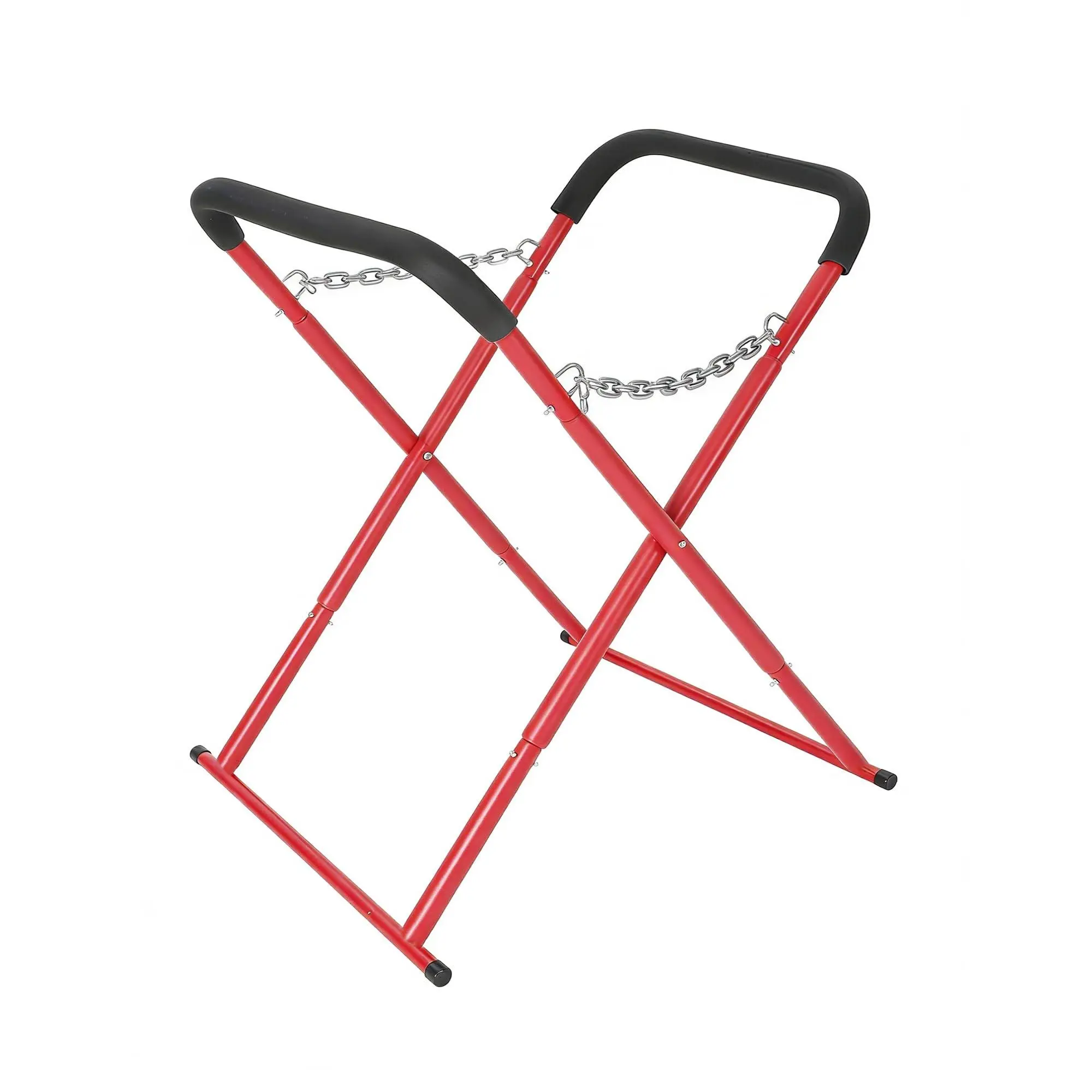 Adjustable Foldable Portable Workbench - Heavy-Duty Folding Work Stand with Padded Powder-Coated Rubber Feet for Automotive Fender Bumper Shop Repair