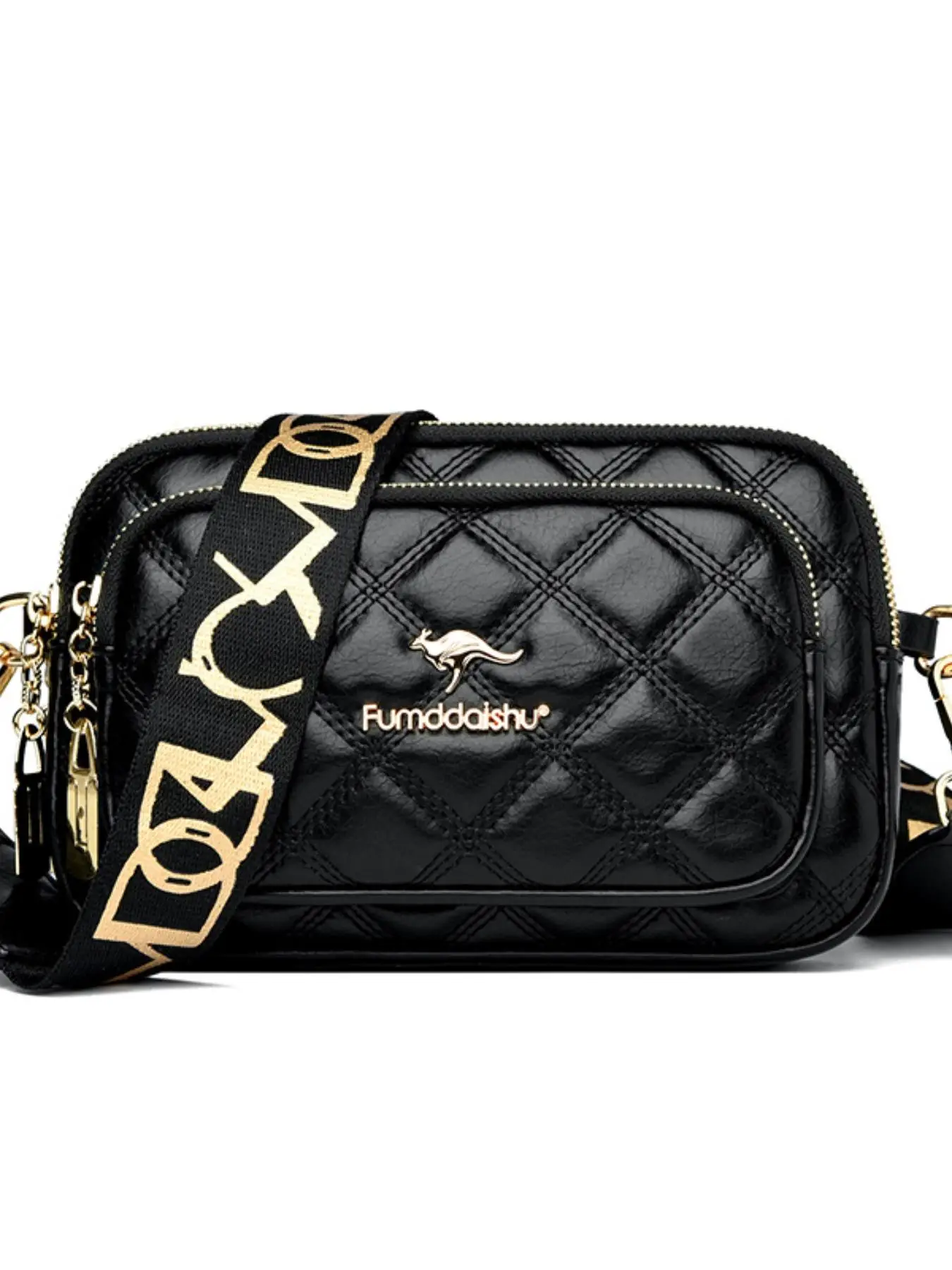 Women's Letter Design Rhombus Embossed Crossbody Bag for Gift, Summer All-match Solid Color Square Bag with Wide Strap, Small Bag for Girl Daily Use,