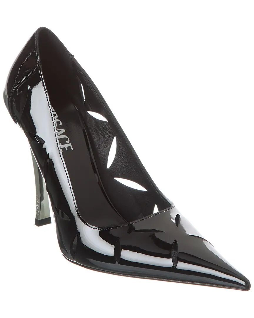 Versace Pin-Point Patent Pump