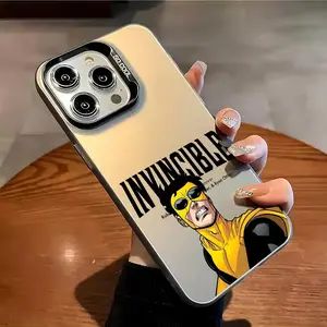 Invincible Cartoon Anime Style Phone Case For iPhone 17 Air 16 15 14 13 12 11 Pro Max Plus Matte Shockproof Protective Cover