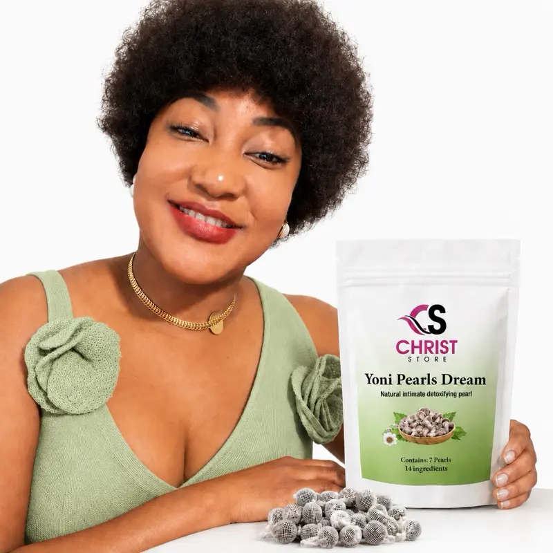 Christ Store Yoni Pearls Dream Organic Natural Base 7 Pearls Bags for Intimate 14 Ingredients