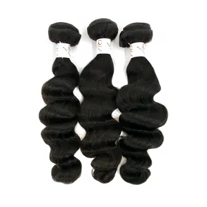 8A Malaysian 3 Bundle Set Loose Wave Virgin Human Hair Extension