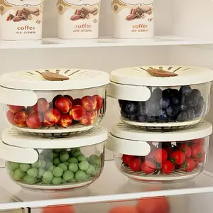 Fruit & Vegetable Washing Basket, 1 Count Multifunctional Fruit & Vegetable Washing Basket with Lid & Foldable Handle, Kitchen Utensils & Gadgets