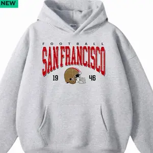 Vintage San Francisco Football Crewneck Hoodie - Sweatshirt - Tshirt-, San Francisco Team Pullover Hoodie, Vintage San Francisco City Hoodie, San Francisco City Fan Apparel, San Francisco City Football Supporter Gift HVH