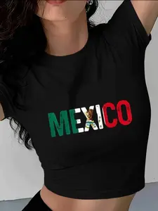 Women's Spring Summer Sporty Short Sleeve Quick-Dry Breathable Top, Comfortable Fashion Clothing, New Slim Fit Casual Tee, European Style Navel Cutout T-Shirt