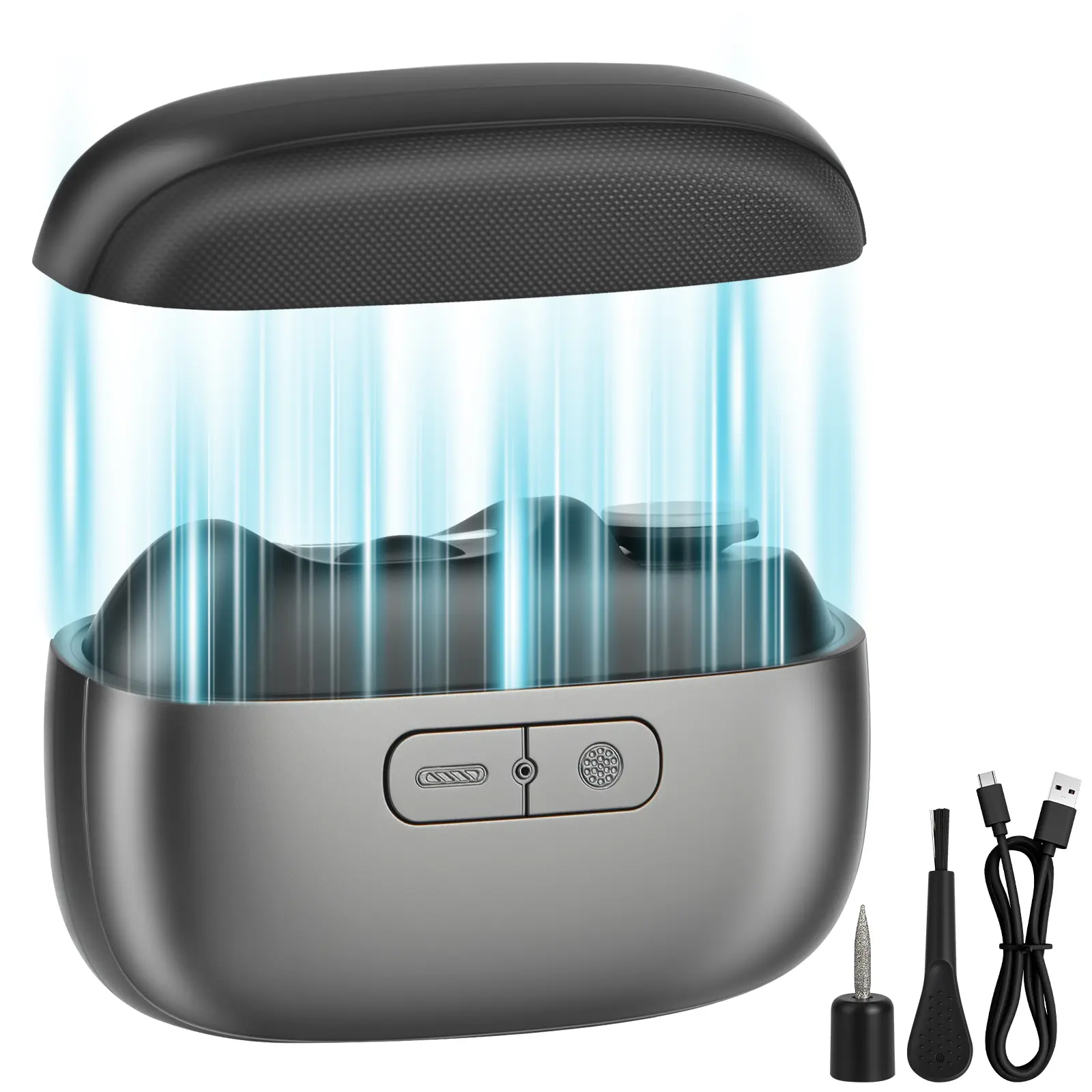 Rechargeable Automatic Cordless Electric Nail Trimmer with File - Precision Manicure & Pedicure Tool for Nail Care, Battery-Powered Versatile Grooming Device