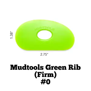 Mudtools Green Firm Pottery Rib