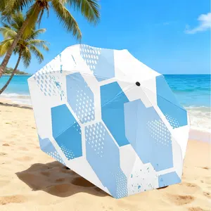 Football Field Pattern Umbrella, Automatic Folding, Sun Protection, Durable 8-Rib, Outdoor Use, Great Gift, World Cup Umbrella