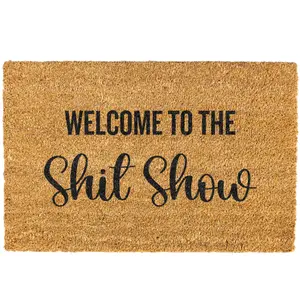 Welcome To The Sh*t Show Doormat, Coir Doormat, Durable Easy CLean
