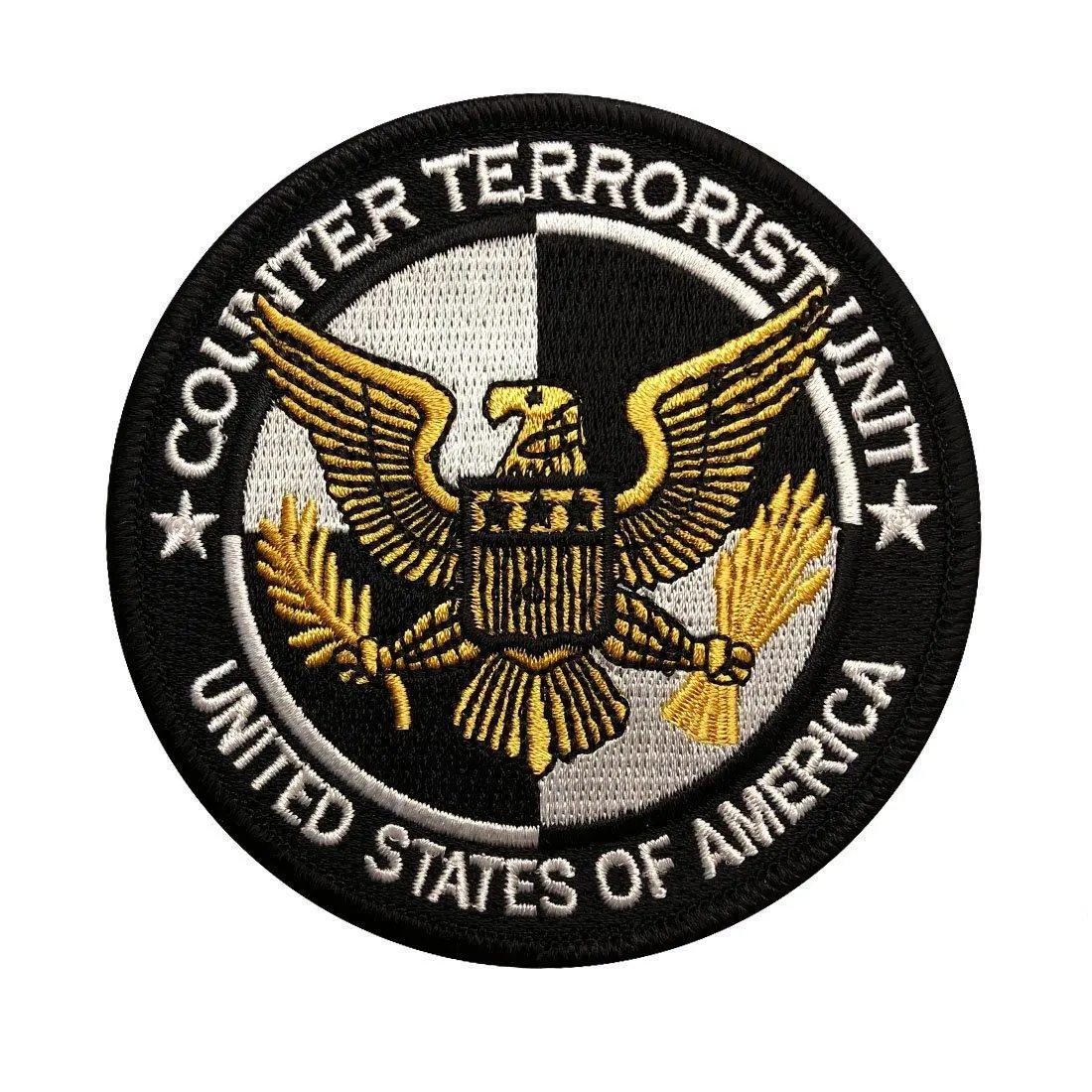 Miltacusa Counter Terrorist Embroidered Patch (Hook Fastener)
